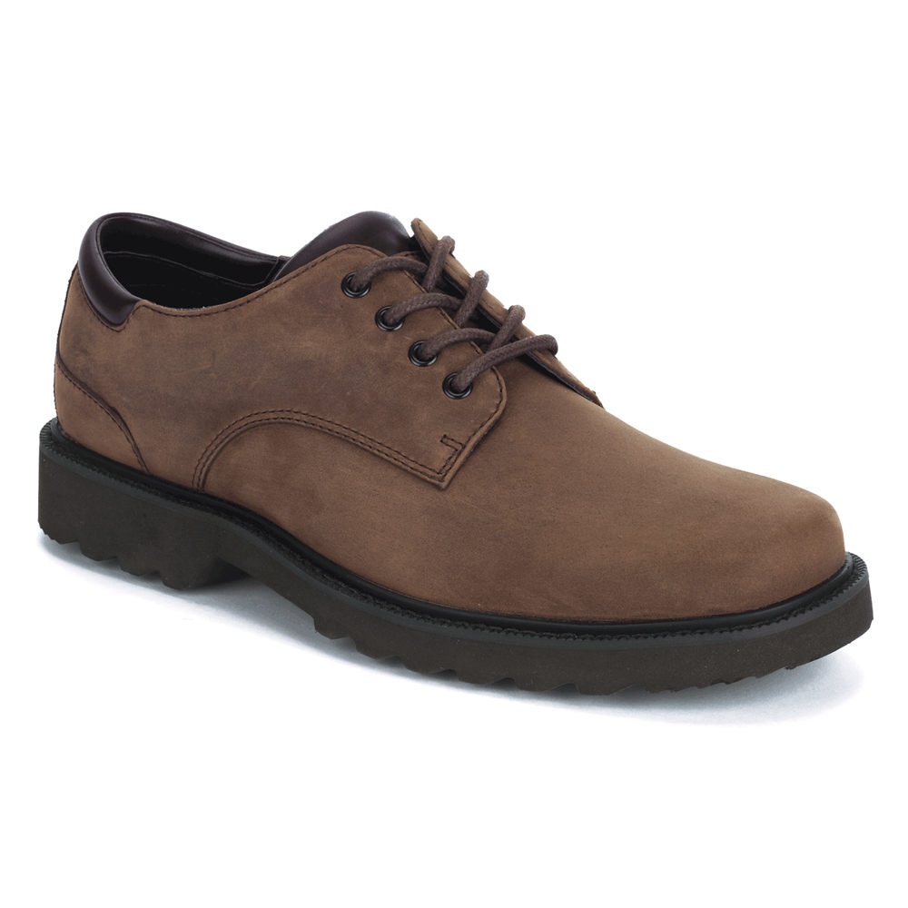 Oxfords Rockport Homem Marrom Escuro - Northfield Waterproof - 32918CHIY